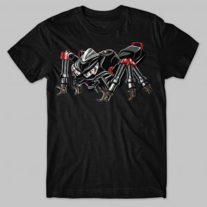 Kawasaki Ninja ZX14R Spider T-shirt Black-Red Merchandise & Clothing Motorcycle Apparel