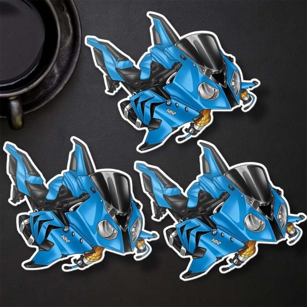 BMW S1000RR Shark Stickers 2012 Bluefire, Motorrad S-Series Motorcycle Merchandise & Clothing