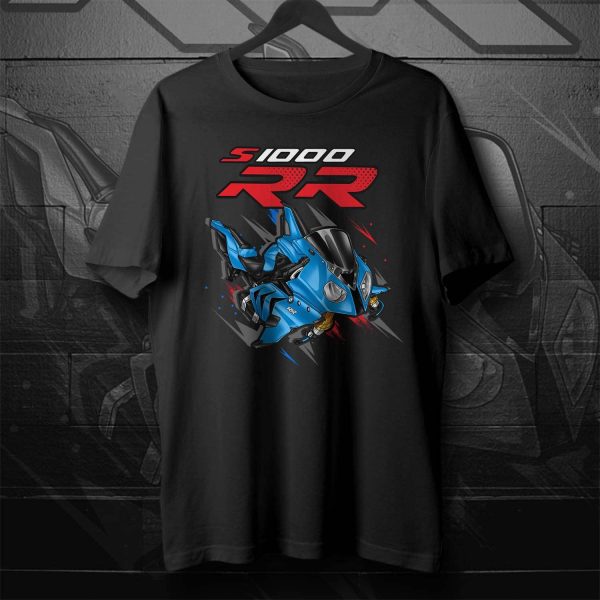 BMW S1000RR Shark T-shirt 2012 Bluefire, Motorrad S-Series Motorcycle Merchandise & Clothing