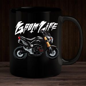 Honda MSX125 Grom Life Mug Black Merchandise & Clothing Motorcycle Apparel