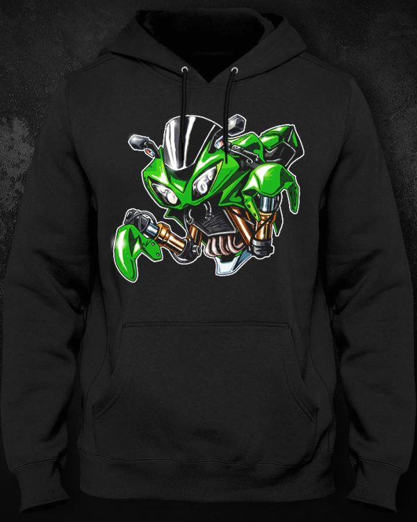Hoodie Kawasaki Ninja ZX10R Mantis Green Merchandise & Clothing Motorcycle Apparel