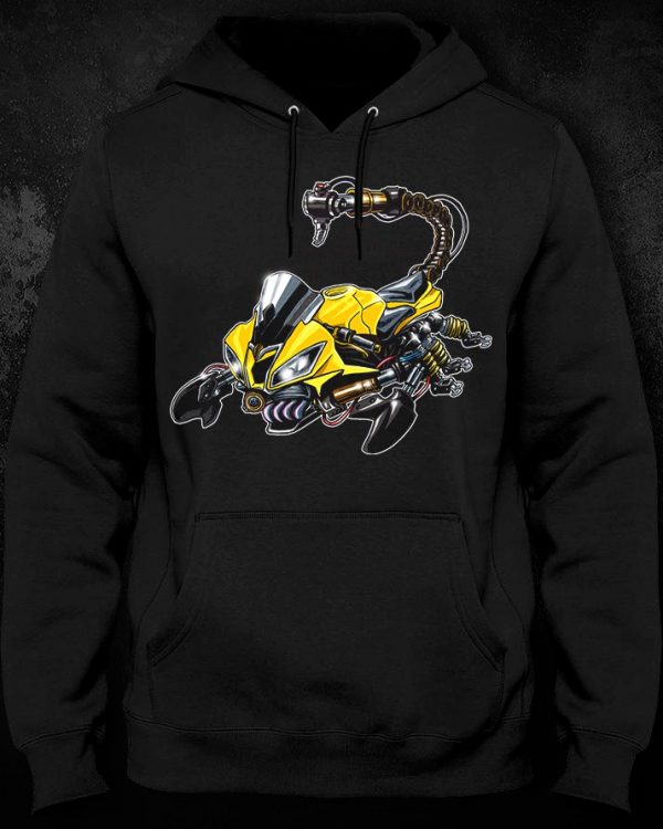 Yamaha YZF-R6 Scorpion Hoodie Yellow Merchandise & Clothing Motorcycle Apparel