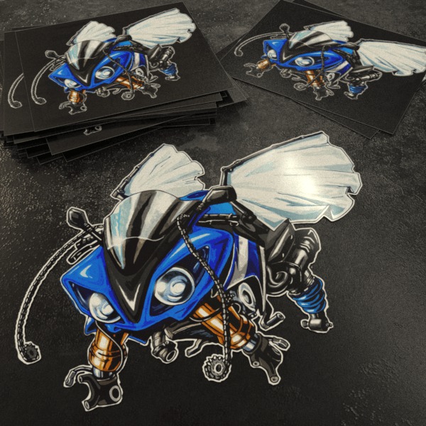 Stickers Yamaha YZF-R1 Bee Blue Merchandise & Clothing