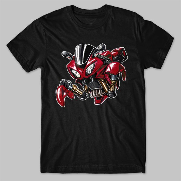 T-shirt Kawasaki Ninja ZX10R Mantis Red Merchandise & Clothing Motorcycle Apparel