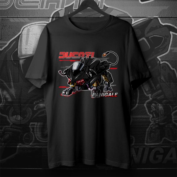 T-shirt Ducati Panigale Bull Dark Stealth Merchandise & Clothing Motorcycle Apparel