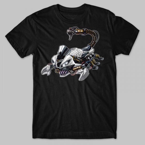 Yamaha YZF-R6 Scorpion T-shirt White Merchandise & Clothing Motorcycle Apparel