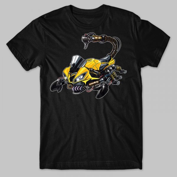 Yamaha YZF-R6 Scorpion T-shirt Yellow Merchandise & Clothing Motorcycle Apparel