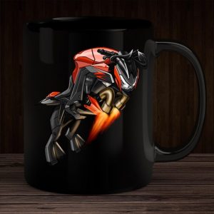 Kawasaki Z1000 Bull Mug Burnt Orange & Spark Black Merchandise & Clothing Motorcycle Apparel