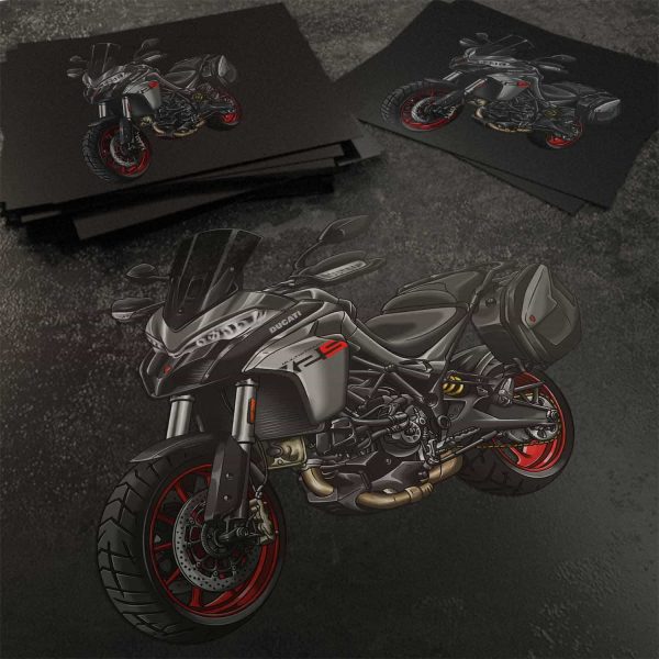 Stickers Ducati Multistrada V2S Merchandise Thrilling Black & Street Grey + Saddlebags
