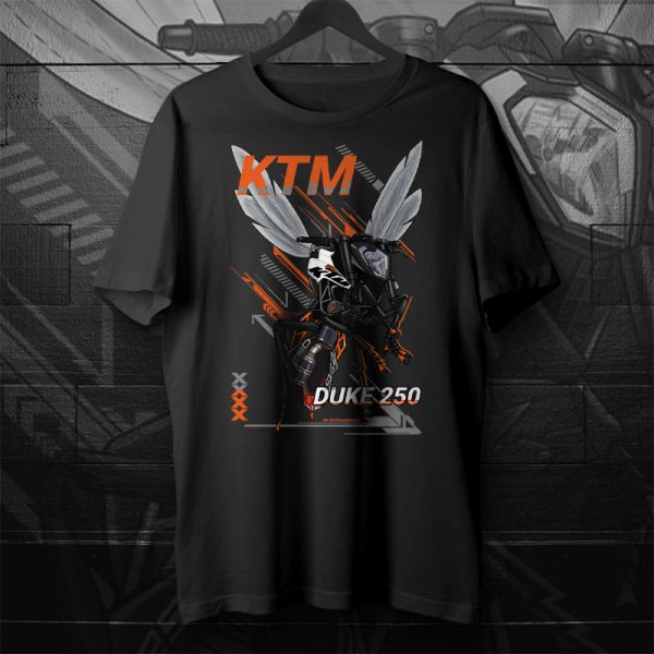 T-shirt KTM 250 Duke Wasp White Merchandise & Clothing Motorcycle Apparel