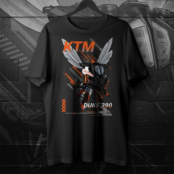 T-shirt KTM 390 Duke Wasp White Merchandise & Clothing Motorcycle Apparel