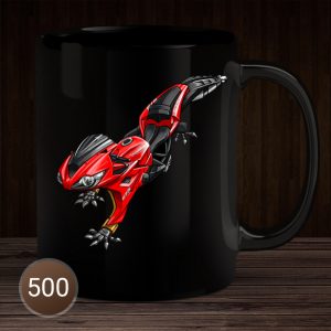 Black Mug Triumph Daytona 675 Gecko Tornado Red Merchandise & Clothing Motorcycle Apparel