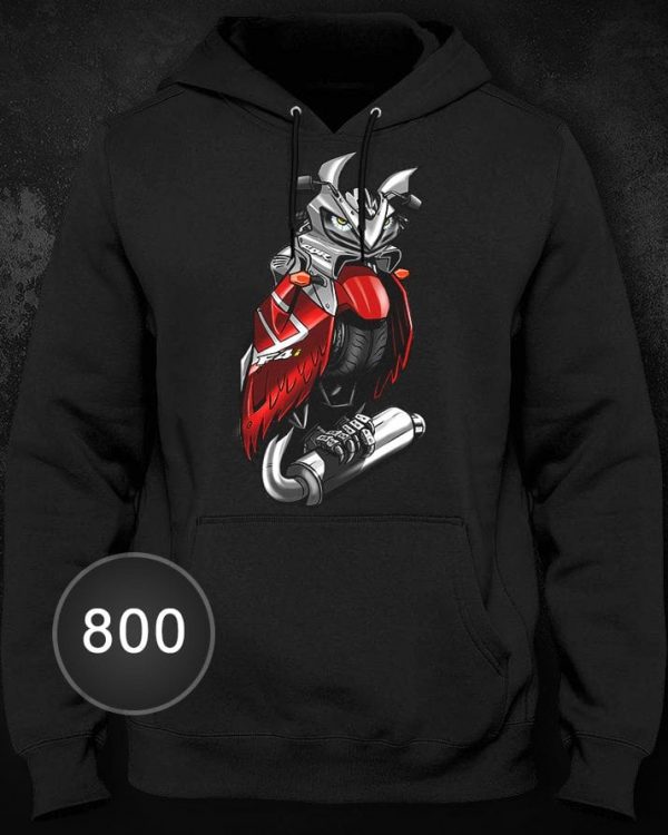 Hoodie Honda CBR600F4i Owl Accurate Silver Merchandise & Clothing Motorcycle Apparel