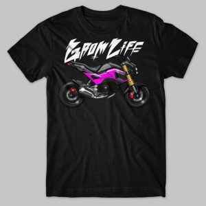 T-shirt Honda MSX125 Grom Life Purple Merchandise & Clothing