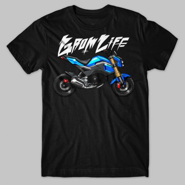 T-shirt Honda MSX125 Grom Life Blue Merchandise & Clothing