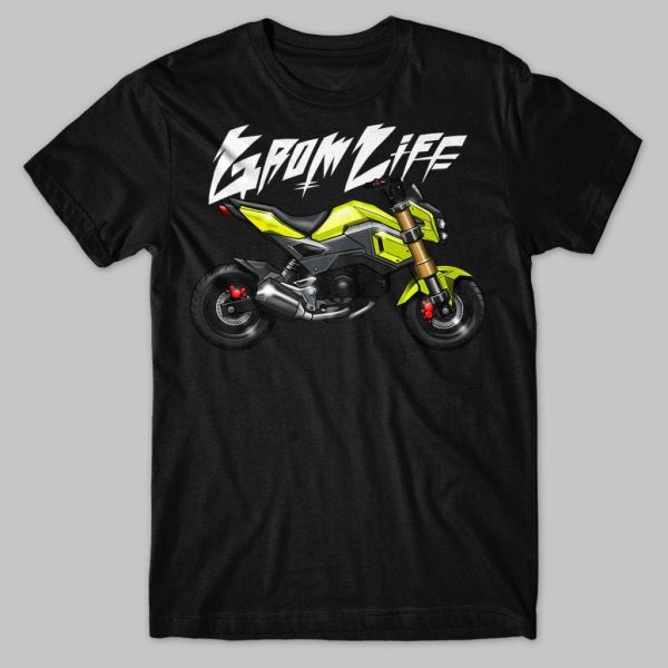 T-shirt Honda MSX125 Grom Life Yellow Merchandise & Clothing