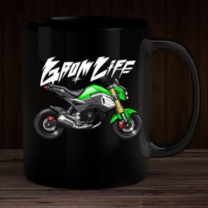 Black Mug Honda MSX125 Grom Life Green Merchandise & Clothing