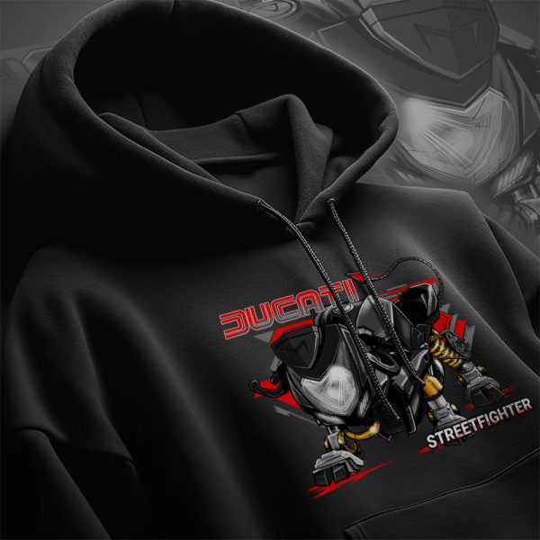 Hoodie Ducati Streetfighter Bull 2011 S Diamond Black Merchandise & Clothing Motorcycle Apparel