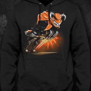 Hoodie Kawasaki Z750 Bull Orange Merchandise & Clothing Motorcycle Apparel