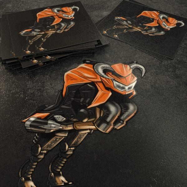 Stickers Kawasaki Z750 Bull Orange Merchandise & Clothing Motorcycle Apparel