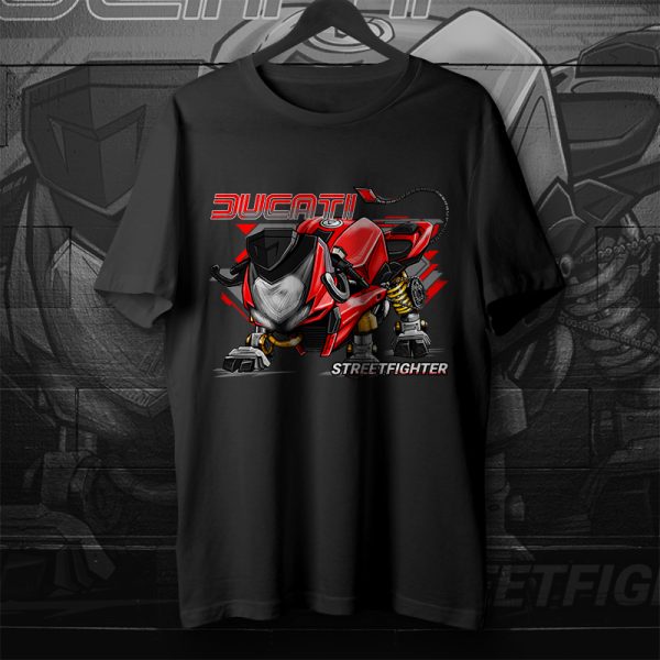 T-shirt Ducati Streetfighter Bull 2010-2011 Red Merchandise & Clothing Motorcycle Apparel