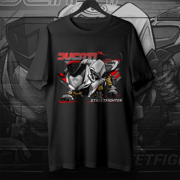 T-shirt Ducati Streetfighter Bull 2009-2011 Pearl White Merchandise & Clothing Motorcycle Apparel