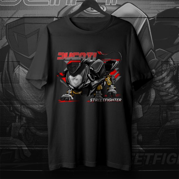 T-shirt Ducati Streetfighter Bull 2011 S Diamond Black Merchandise & Clothing Motorcycle Apparel