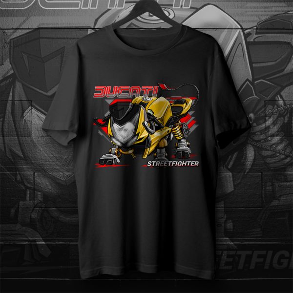 T-shirt Ducati Streetfighter Bull Yellow Merchandise & Clothing Motorcycle Apparel