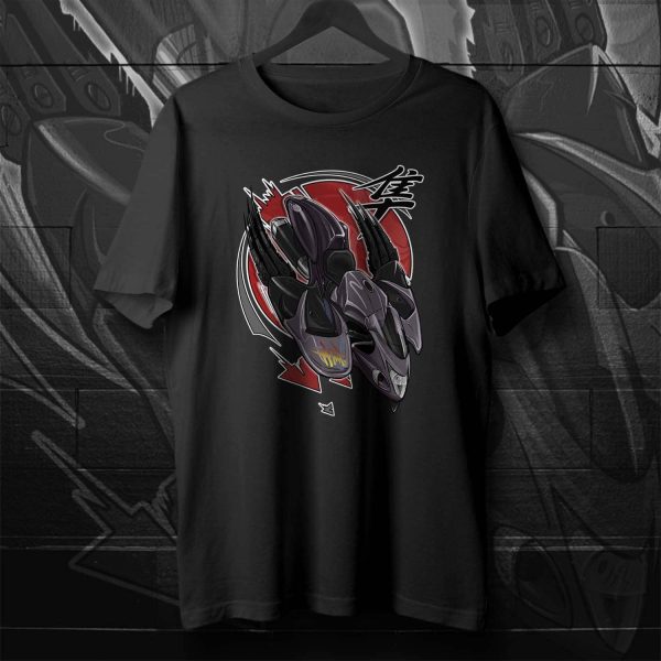T-shirt Suzuki GSXR Hayabusa Falcon Merchandise 2009 Metallic Phantom Gray & Pearl Nebular Black