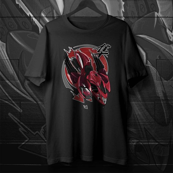 T-shirt Suzuki GSXR Hayabusa Falcon Merchandise 2012 Candy Sonoma Red