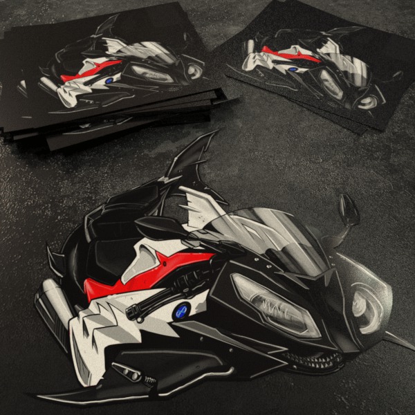 Stickers BMW S1000RR Shark 2017-2018 Racing Red & Light White Merchandise & Clothing