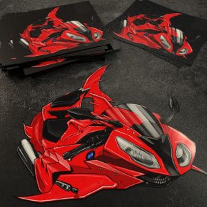 Stickers BMW S1000RR Shark 2015-2016 Racing Red & Light White Merchandise & Clothing