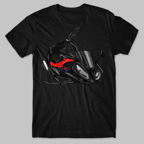 T-shirt BMW S1000RR Shark 2016 Black Storm & Racing Red Merchandise & Clothing