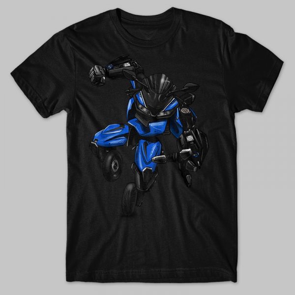 T-shirt Yamaha YZF-R15 V3 Transformer Blue Merchandise & Clothing Motorcycle Apparel
