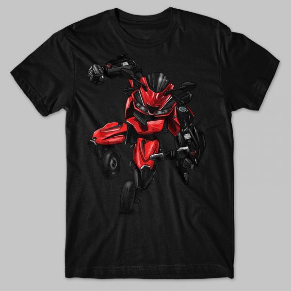 T-shirt Yamaha YZF-R15 V3 Transformer Red Merchandise & Clothing Motorcycle Apparel