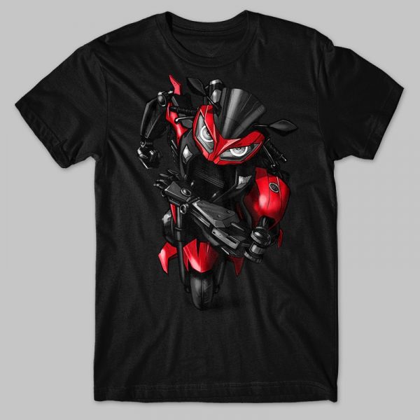 T-shirt Kawasaki Ninja 300 Transformer Passion Red Merchandise & Clothing Motorcycle Apparel