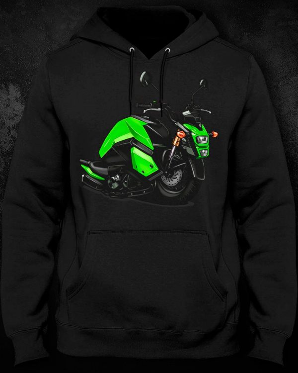 Hoodie Honda Grom MSX125 Snail Green Merchandise & Clothing Motorcycle Apparel