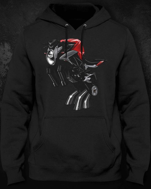 Hoodie Mv Agusta Brutale 800 Bull Red Merchandise & Clothing