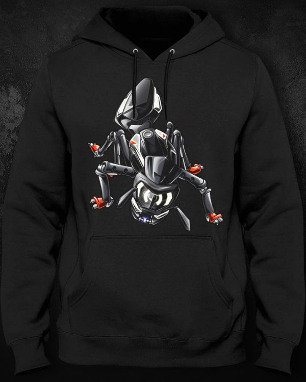 Hoodie Yamaha MT-07 Ant Ice Fluo Merchandise & Clothing Motorcycle Apparel