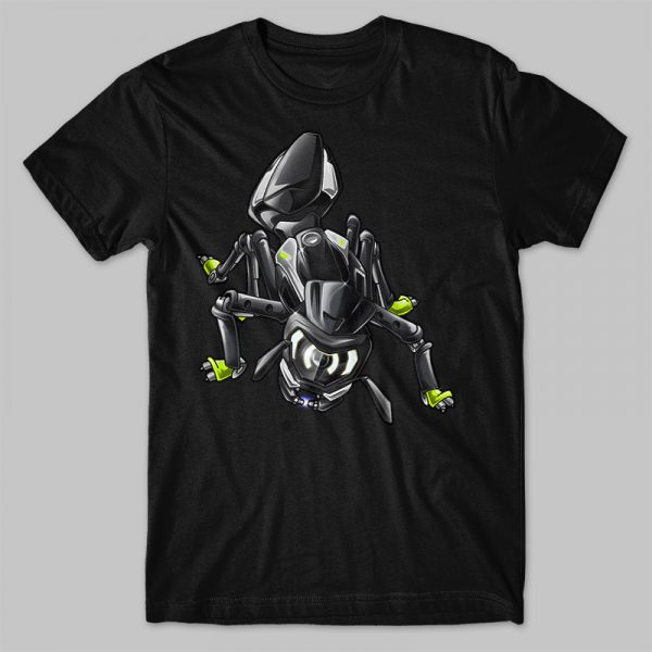 T-shirt Yamaha MT-07 Ant Matte Gray Merchandise & Clothing Motorcycle Apparel