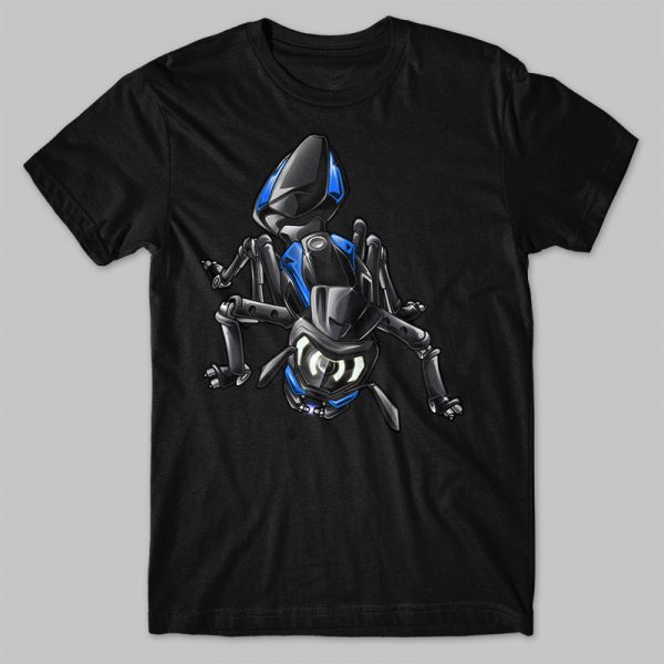 T-shirt Yamaha MT-07 Ant Breaker Cyan Merchandise & Clothing Motorcycle Apparel