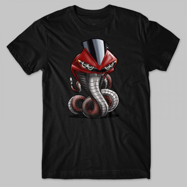 T-shirt Yamaha YZF-R6 Cobra Red Merchandise & Clothing Motorcycle Apparel