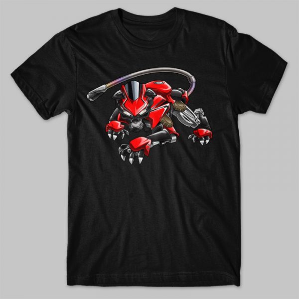 T-shirt Honda CBR 500R Panther Red Grand Prix Merchandise & Clothing Motorcycle Apparel