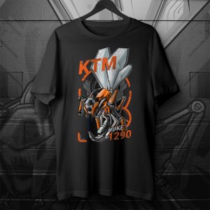 KTM 1290 Super Duke R Wasp T-shirt Orange Merchandise & Clothing Motorcycle Apparel