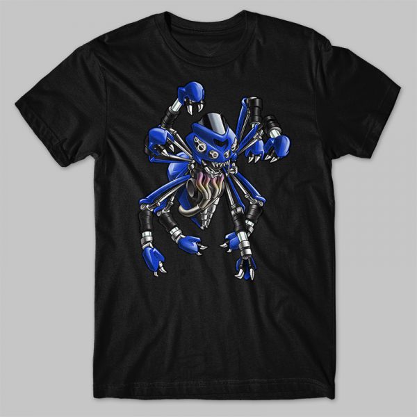 T-shirt Kawasaki Ninja ZX14R Spider Blue Merchandise & Clothing Motorcycle Apparel