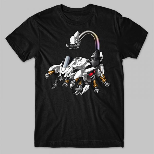 T-shirt Yamaha YZF-R6 Scorpion White & Red Merchandise & Clothing Motorcycle Apparel