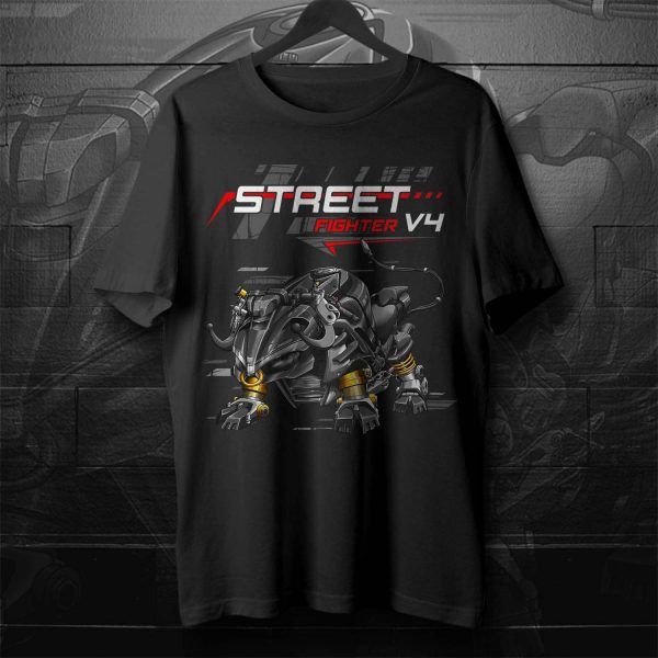 T-shirt Ducati Streetfighter V4 Bull 2021-2022 S Dark Stealth Merchandise & Clothing Motorcycle Apparel