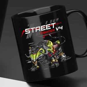 Black Mug Ducati Streetfighter V4 Bull 2023 Lamborghini Merchandise & Clothing Motorcycle Apparel