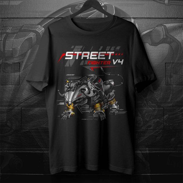 T-shirt Ducati Streetfighter V4 Bull 2023 S Gray Nero Merchandise & Clothing Motorcycle Apparel