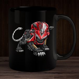 Black Mug Honda CBR 650R Panther Grand Prix Red Merchandise & Clothing Motorcycle Apparel